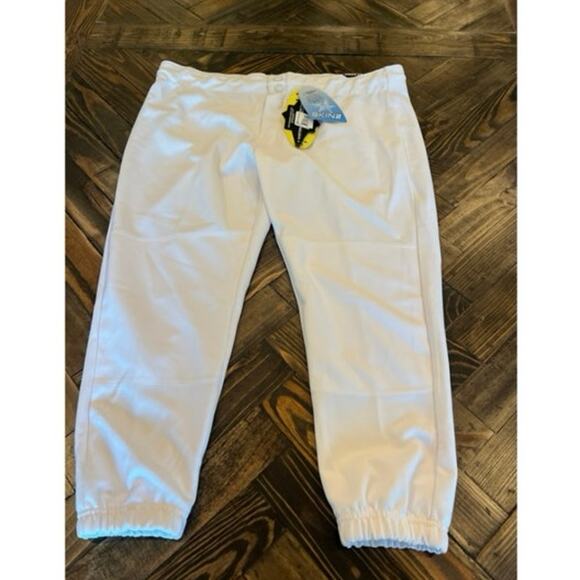 Easton Navy White Athletic Active Softball Pants Women XL League Comfy Bundle - Picture 10 of 16